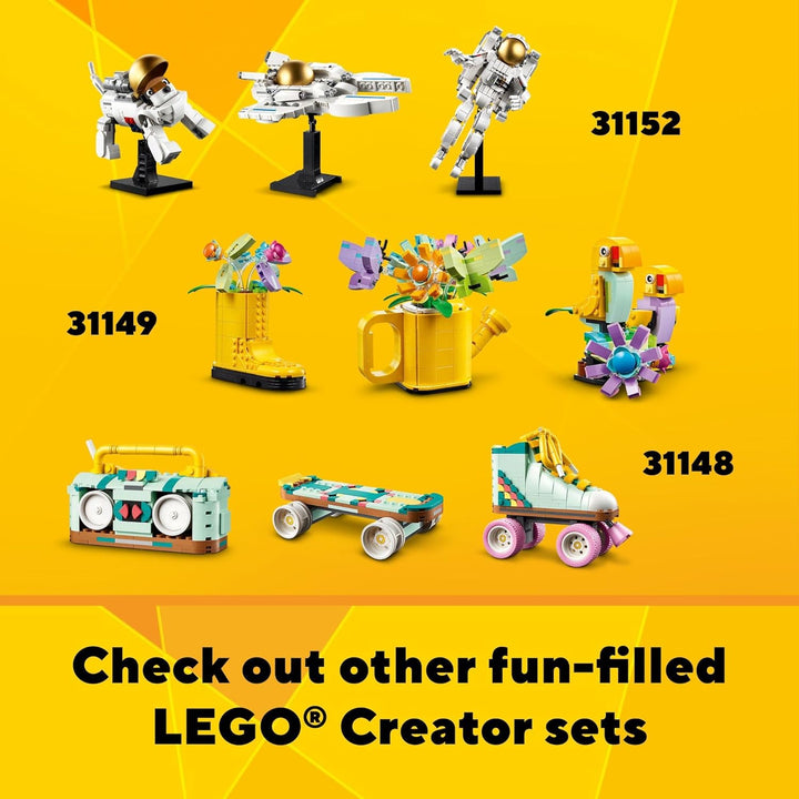 LEGO Creator 31147 3 in 1 Retro-Kamera-Spielzeug, verwandelt Sich von Spielzeugkamera zu Retro-Video