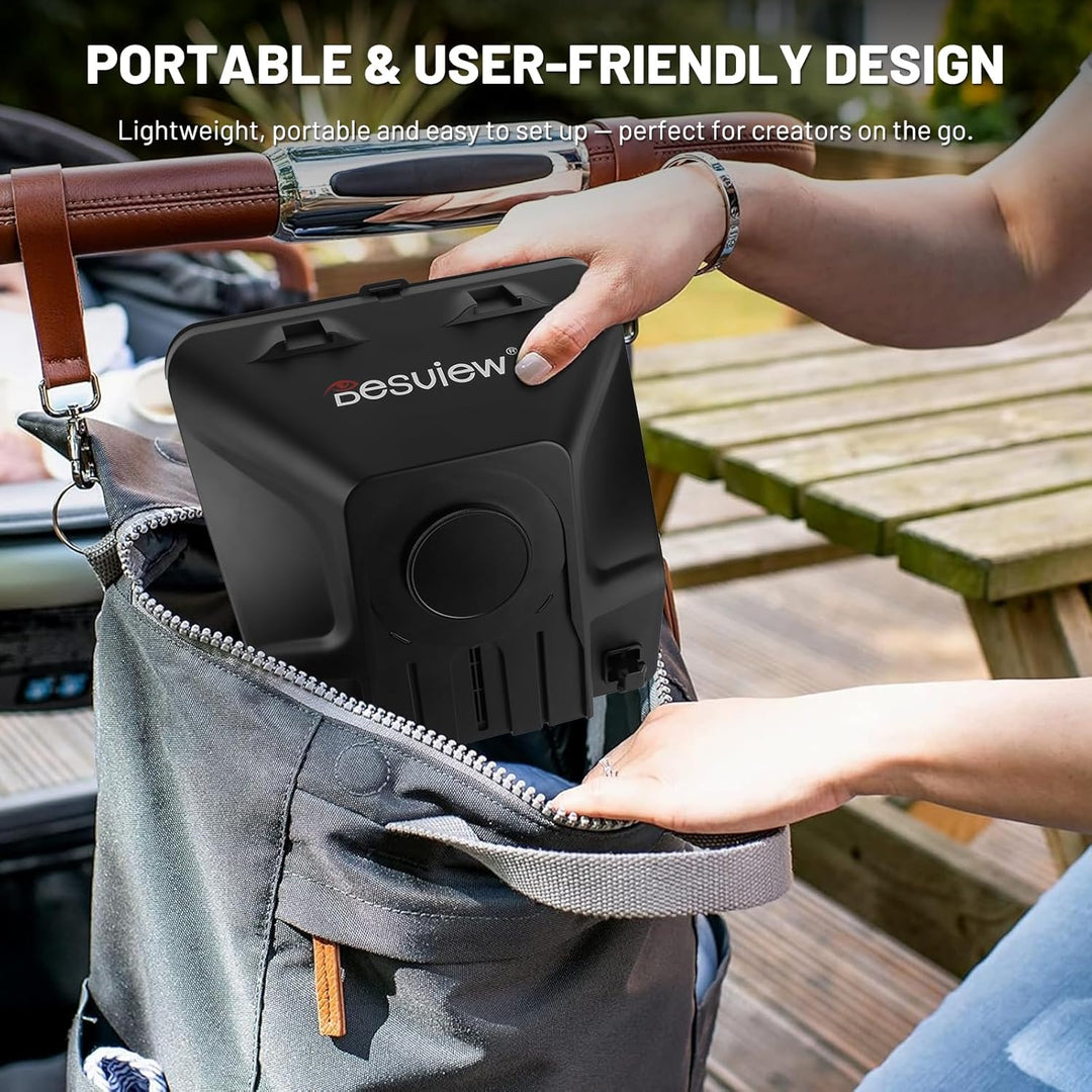Desview T5 Teleprompter für Smartphone Tablet DSLR-Kamera mit Bluetooth-Fernbedienung & APP, bis 11