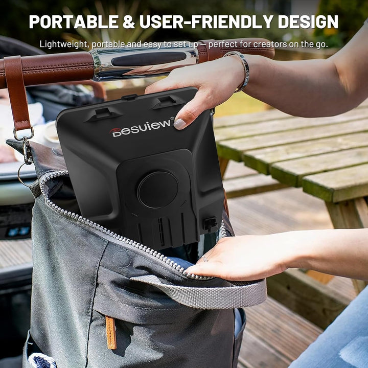 Desview T5 Teleprompter für Smartphone Tablet DSLR-Kamera mit Bluetooth-Fernbedienung & APP, bis 11