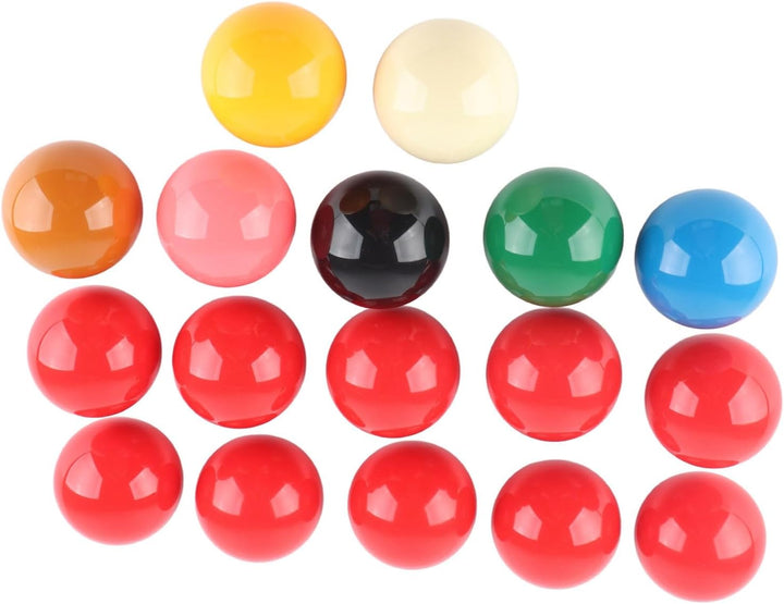 Snooker Kugeln Set 57,2 mm, 17 Stück Harz Snooker Balls Set für Britisches Billard Wettbewerbe und F