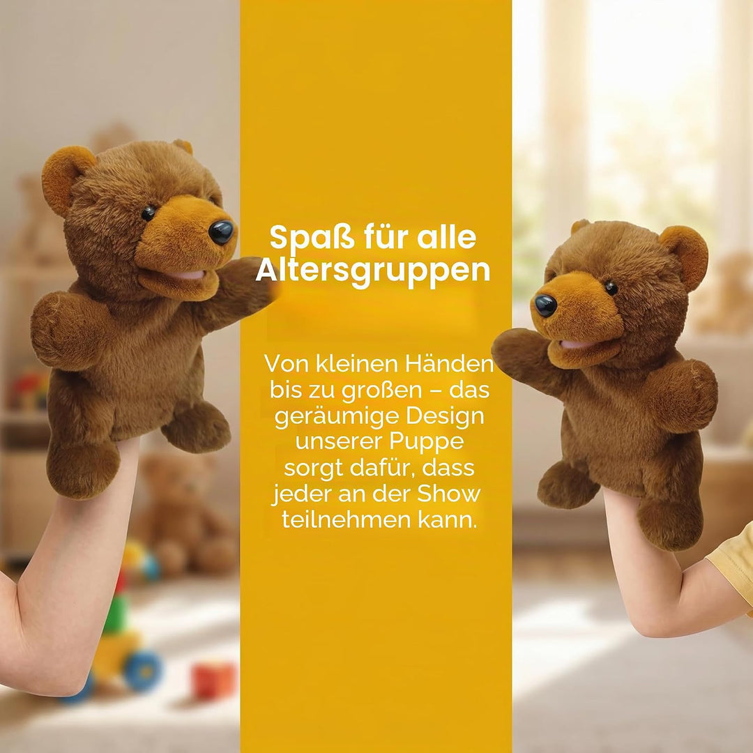 2026 Tierhandpuppen für Kinder,Kleinkind enthält Wolf,Tiger,Löwe,AFFE und bewegliche offene Münder,p