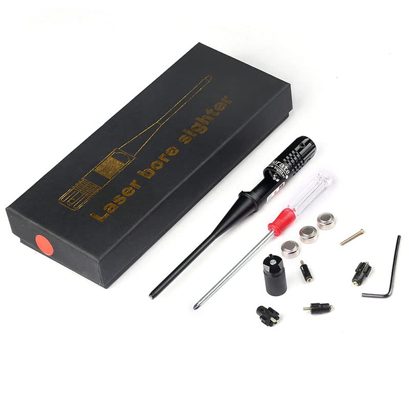 Alvinlite Professionelles Laser-Boresighter-Kit, Boresighter-Visierkartusche aus Aluminiumlegierung,