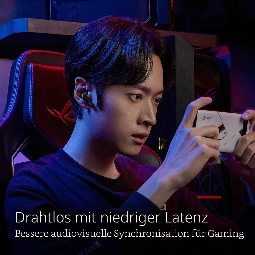ASUS ROG Cetra True Wireless TWS In-Ear Gaming Kopfhörer (ohne Kabel, aktive Geräuschunterdrückung (