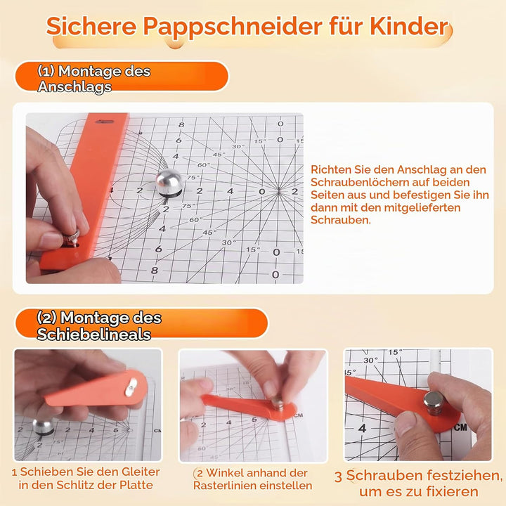 Kartonschneider Kinder, 45W Kartonschneider Elektrisch Sicheres DIY-Set, STEAM Lernspielzeug für Kin
