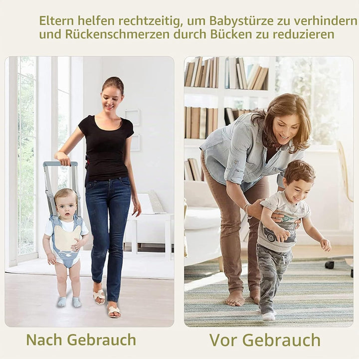 IULONEE Lauflernhilfe Gehhilfe für Baby Einstellbar Ergonomisch Stehen Gehen Lernen Helfer Verstellb