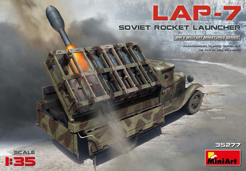 Mini Art 35277 1:35 Sov. Rocket Launcher LAP-7-originalgetreue Nachbildung, Modellbau, Plastik Bausa