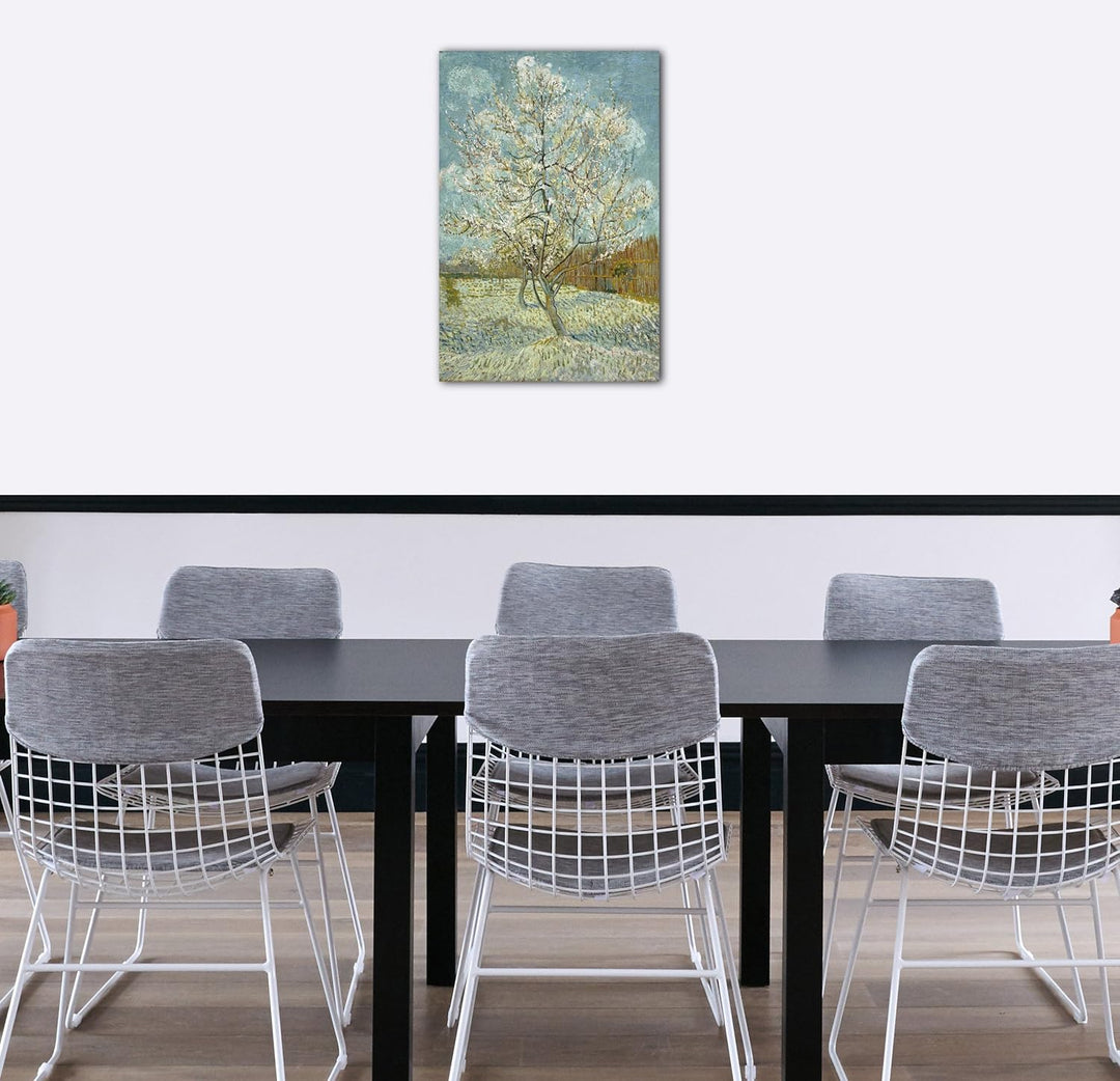 Printed Paintings Leinwand (60x80cm): Vincent Van Gogh - Der Pinke Pfirsischbaum 60x80 cm, 60x80 cm