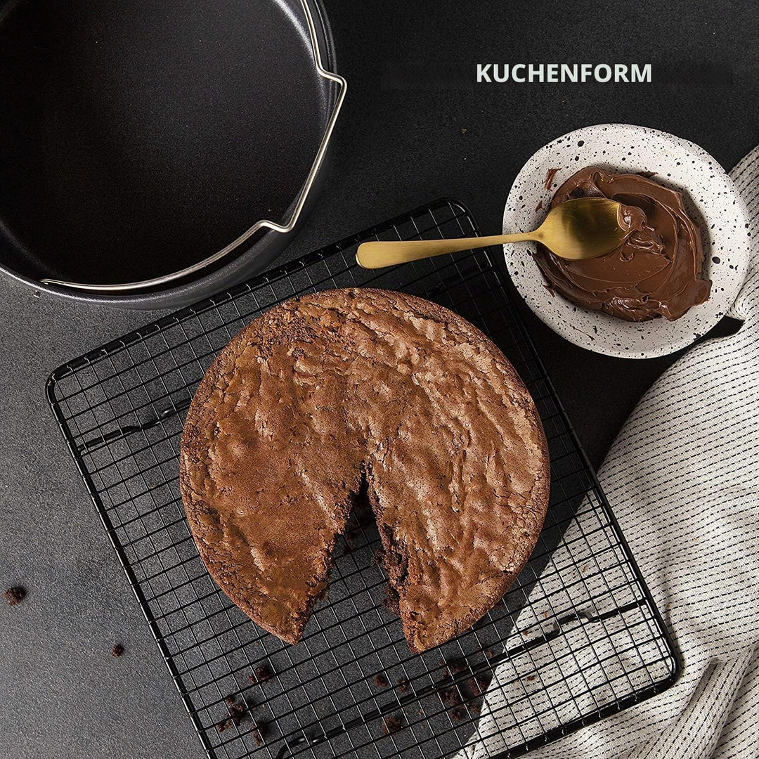 Airfryer Auflaufform Quadratisch, 22 cm Backform für Heissluftfritteuse Backform Heissluftfritteuse