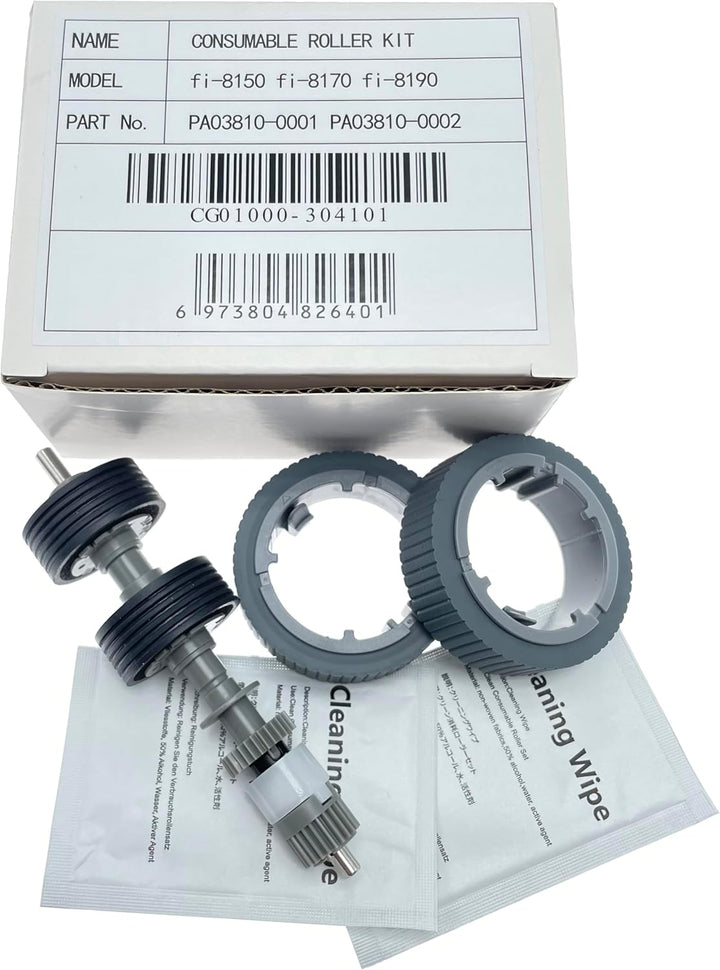 5KIT X PA03810-0001 Pickup Pick Brake Roller Compatible with Fujitsu Compatible with Ricoh fi-8150 f