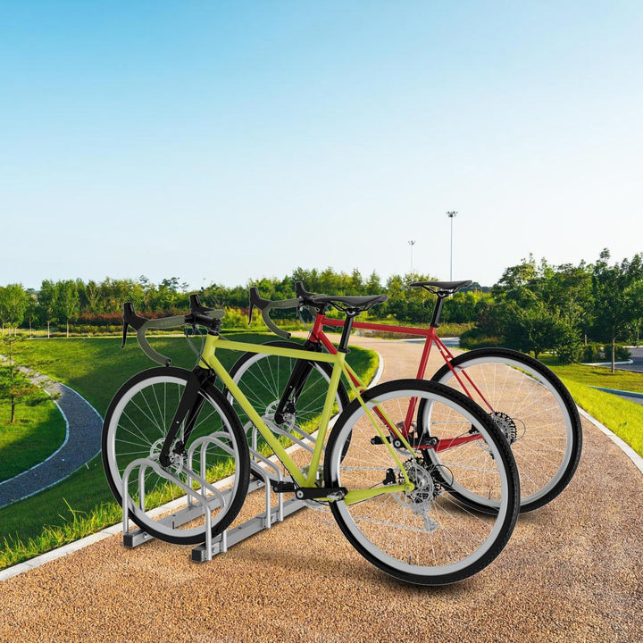 Fahrradständer für 3 Fahrräder 35-55 mm Reifenbreite,Fahrradständer Boden,Fahrrad Ständer Einfache M