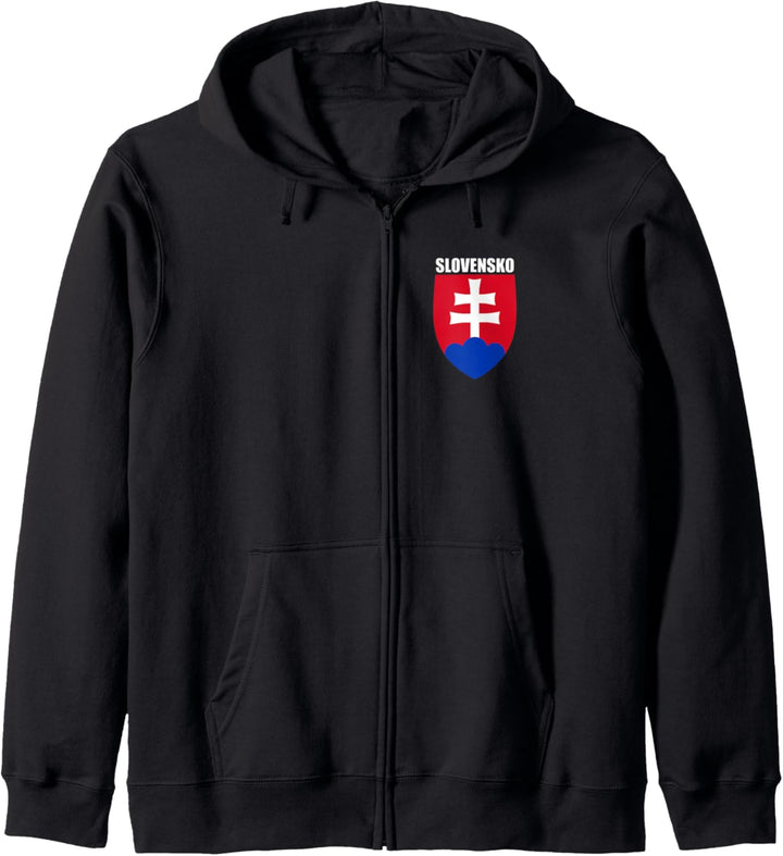 Slovensko Slovakian Coat Of Arms Souvenir Slovak Republic Kapuzenjacke