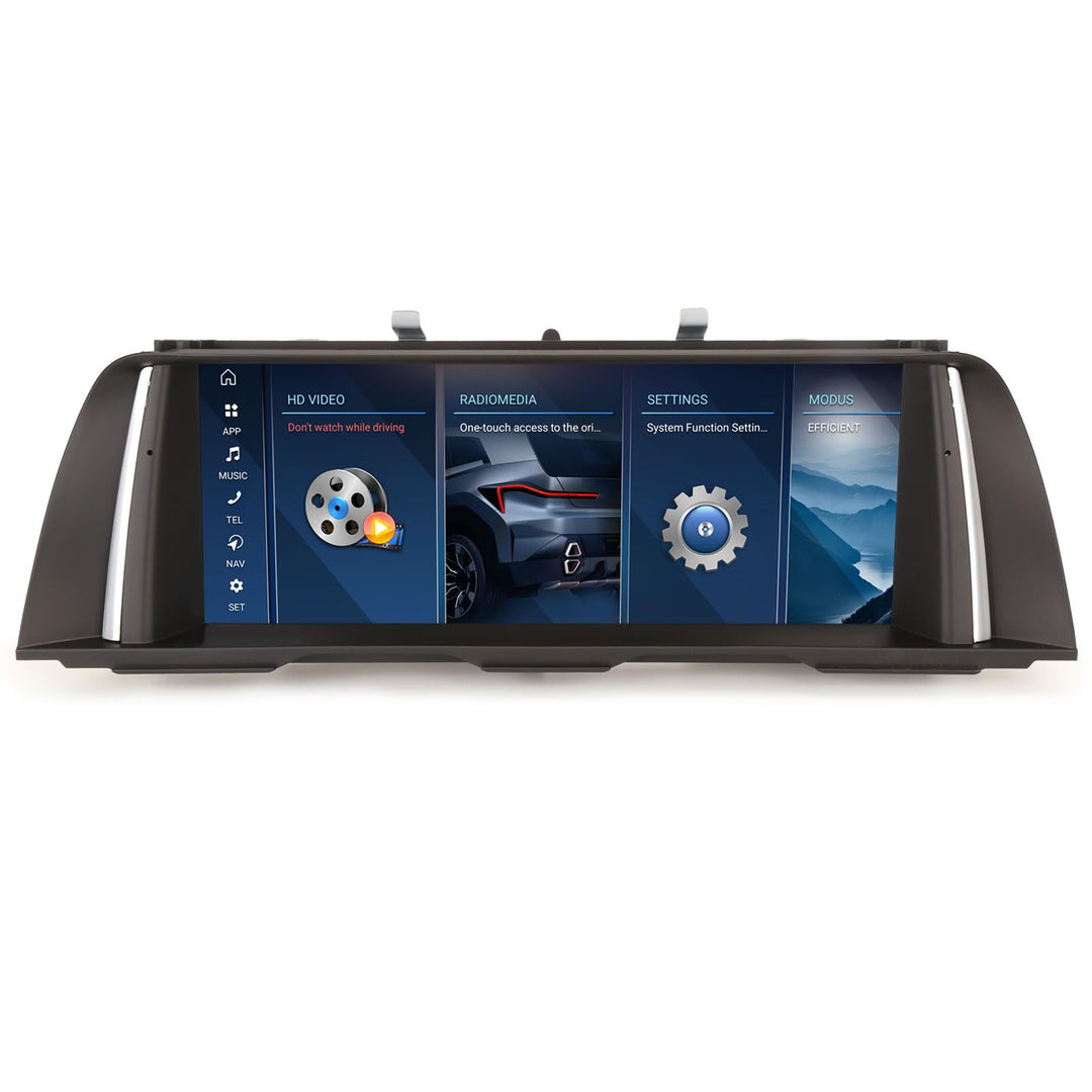 Erisin Qualcomm 10.25" Android 14 8-Kern 4GB RAM+64GB ROM Autoradio Bluetooth GPS Navi für BMW 5er F
