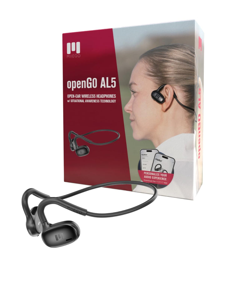 MIIEGO openGO AL5 - Open-Ear Kopfhörer - Bluetooth 5.4 - IPX6 Wasserdicht & Schweissresistent - Air-