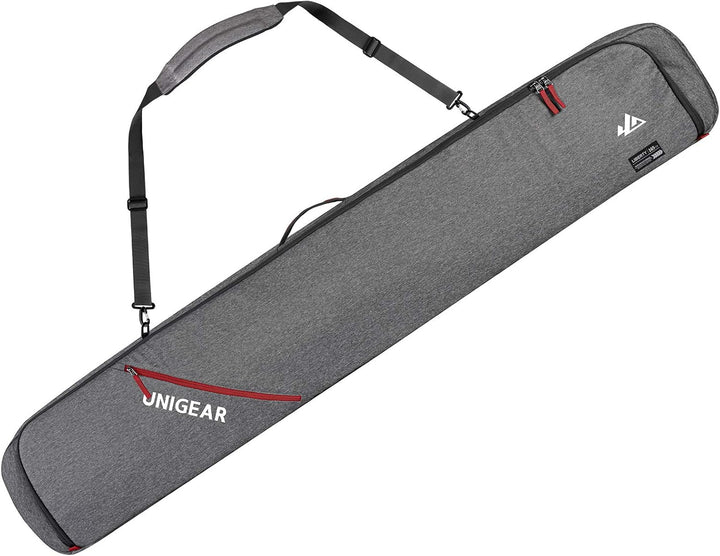 Unigear Skitasche Doppelt gepolstert, Snowboardtasche, Langlauf-Ski-Tasche für 1 – 2 Paar Ski 165/17