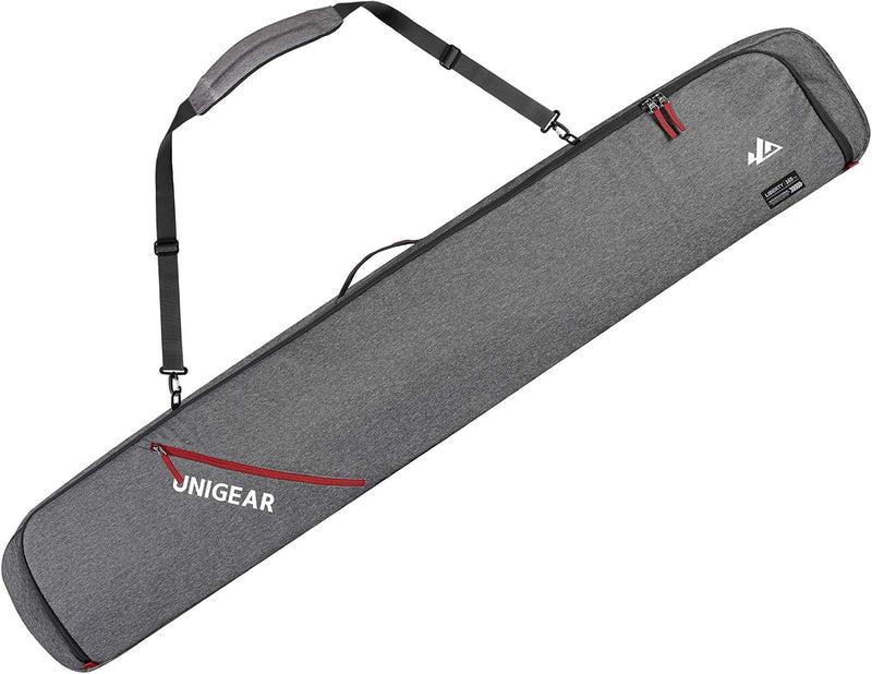 Unigear Skitasche, doppelt gepolstert, Snowboardtasche, Langlauftasche für 1-2 Paar Ski, 165/175 cm