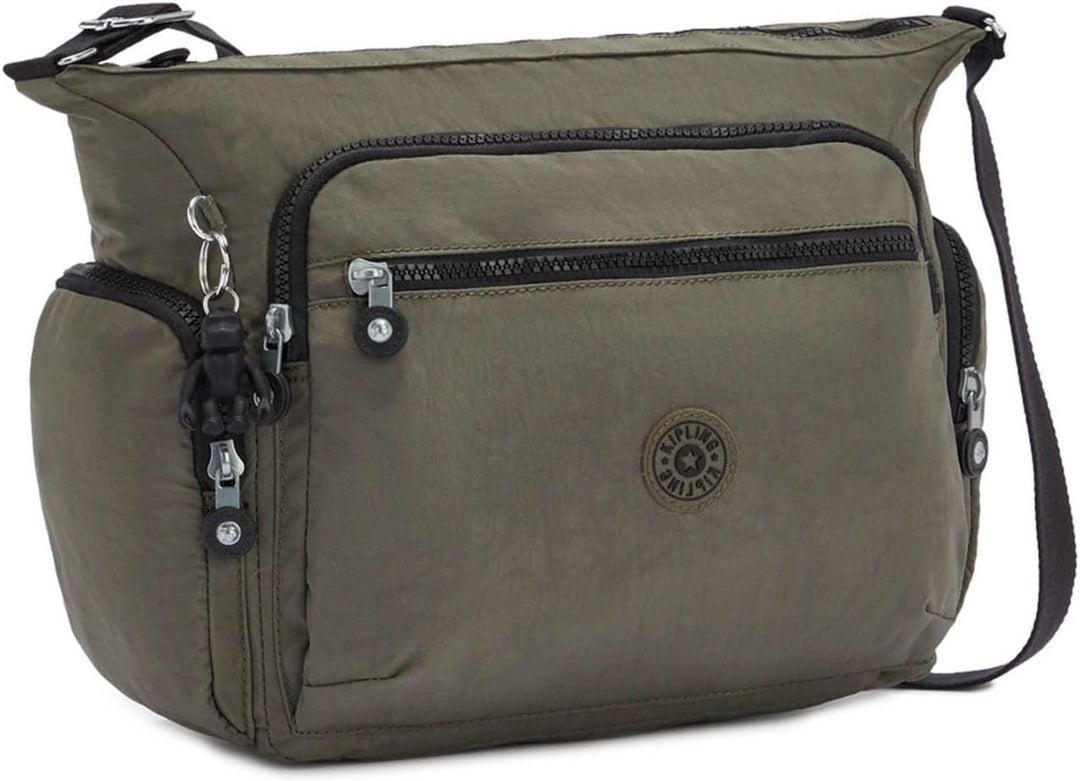 Kipling Damen Gabbie Crossbody, Grün Moss, 18.5x35.5x30 cm Einheitsgrösse Green Moss, Einheitsgrösse