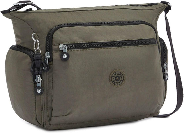 Kipling Damen Gabbie Crossbody, Grün Moss, 18.5x35.5x30 cm Einheitsgrösse Green Moss, Einheitsgrösse