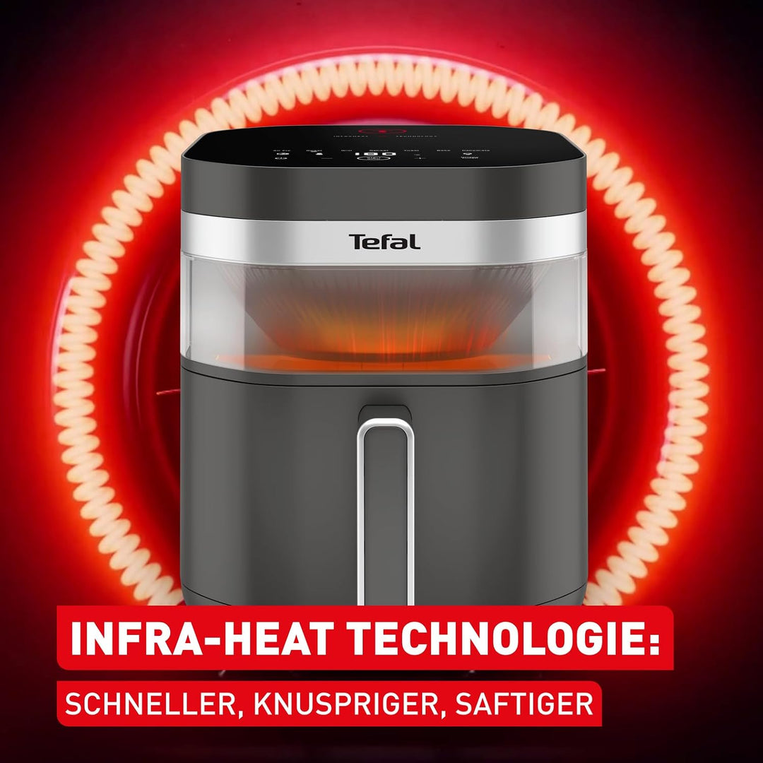 Tefal Easy Fry Infrared Heissluftfritteuse, 7 L Fassungsvermögen, Infra-Heat-Technologie, doppelte H