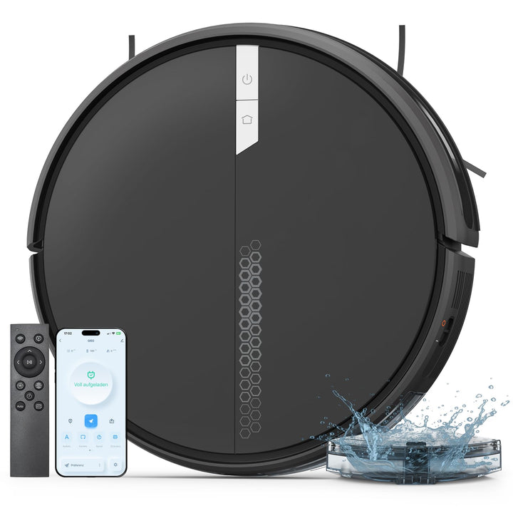 FIXR G60 Saugroboter mit Wischfunktion, 3 in 1 Staubsauger Roboter Muster, Muster