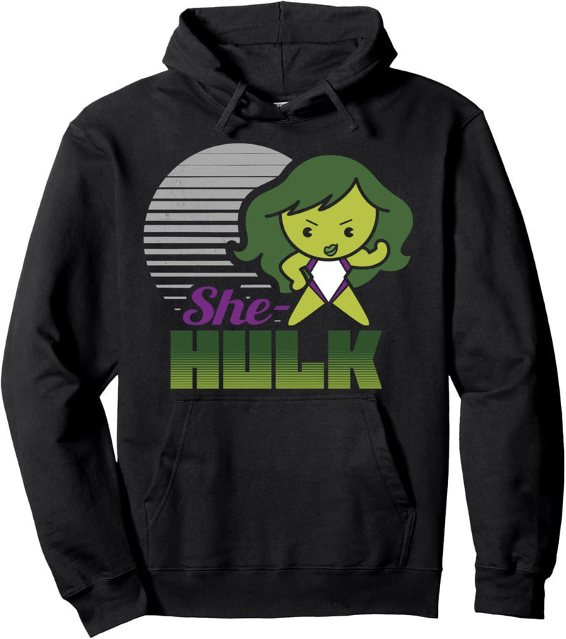 Marvel She-Hulk Strong Cute Kawaii Flew Logo Pullover Hoodie