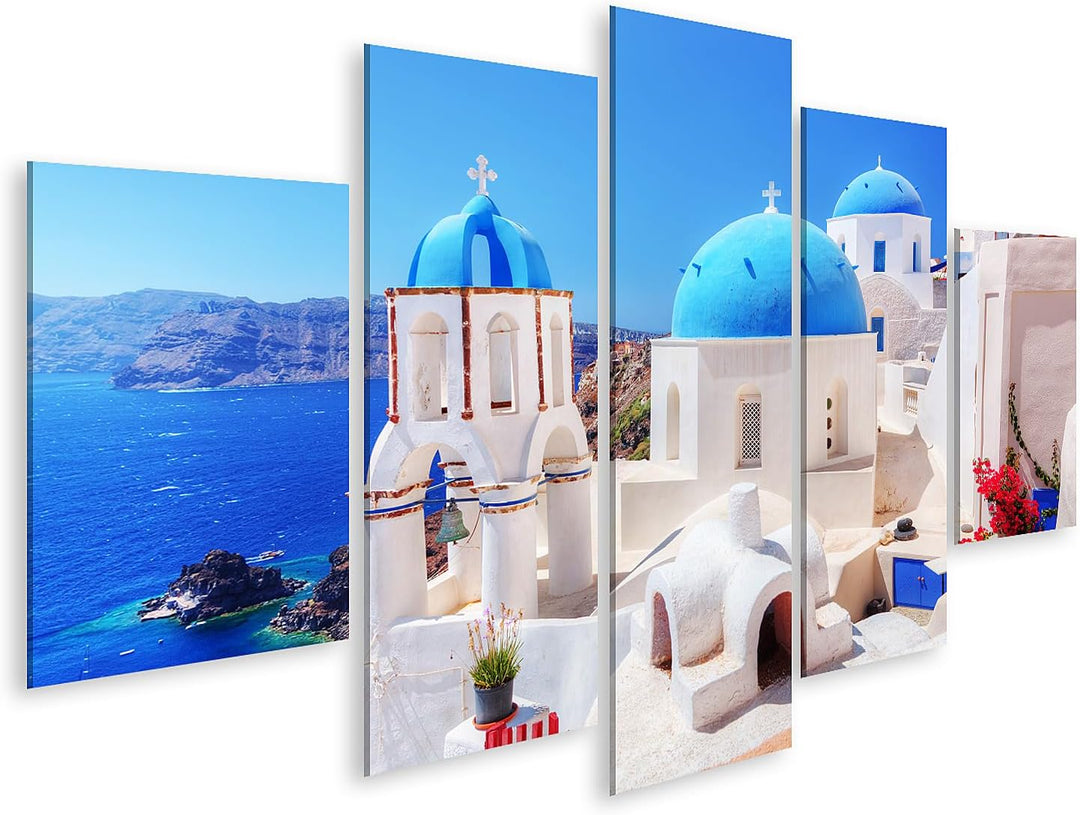 islandburner Bild auf Leinwand Oia Stadt Auf Der Insel Santorini Griechenland Bilder Wandbilder Post