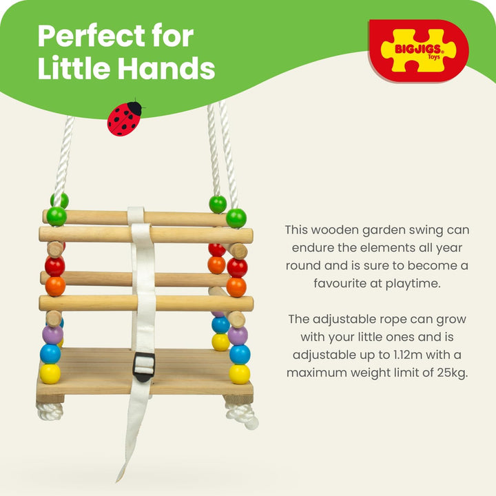 Bigjigs Toys Baby-Holzschaukel