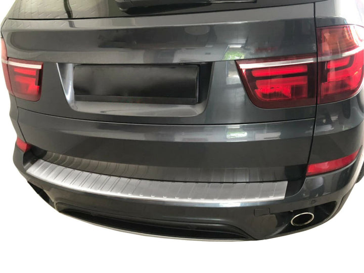 Ladekantenschutz Edelstahl MATT kompatibel für BMW X5 E70 | BJ 2006-2013 | mit Abkantung | premium Q