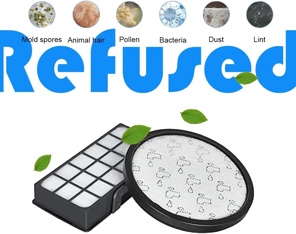 2 Sätze RO6921EA Filter, Ersatzfilter für Rowenta X-Trem Power Cyclonic/Silence Force Cyclonic Staub
