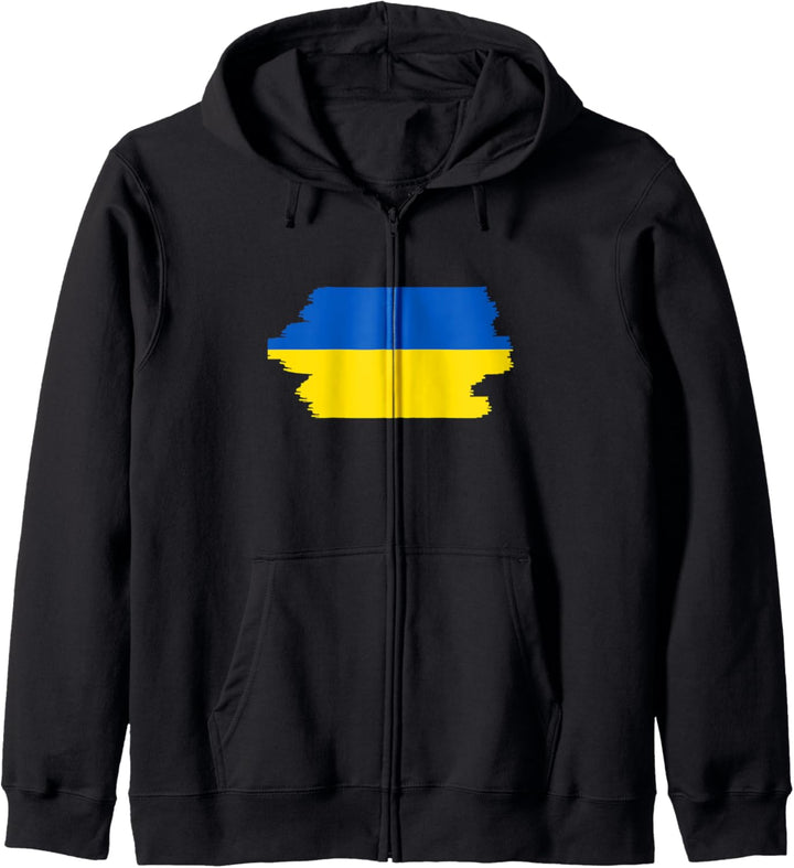 Ukrainische Flagge Ukraine Kapuzenjacke