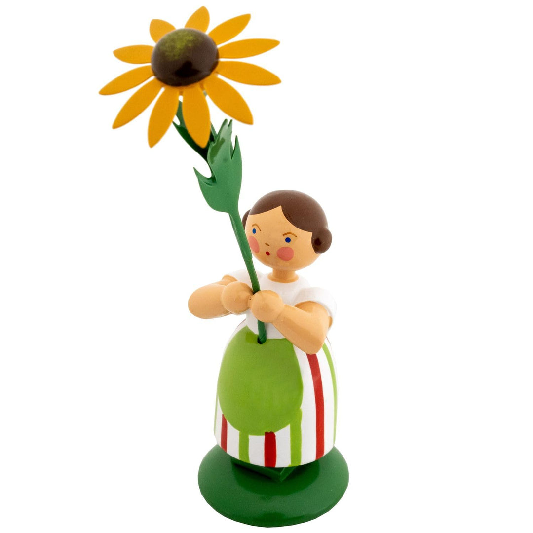Seiffener Volkskunst Jan Legler | Wiesenblumenmädchen Blumenkinder | Handwerkskunst aus dem Erzgebir