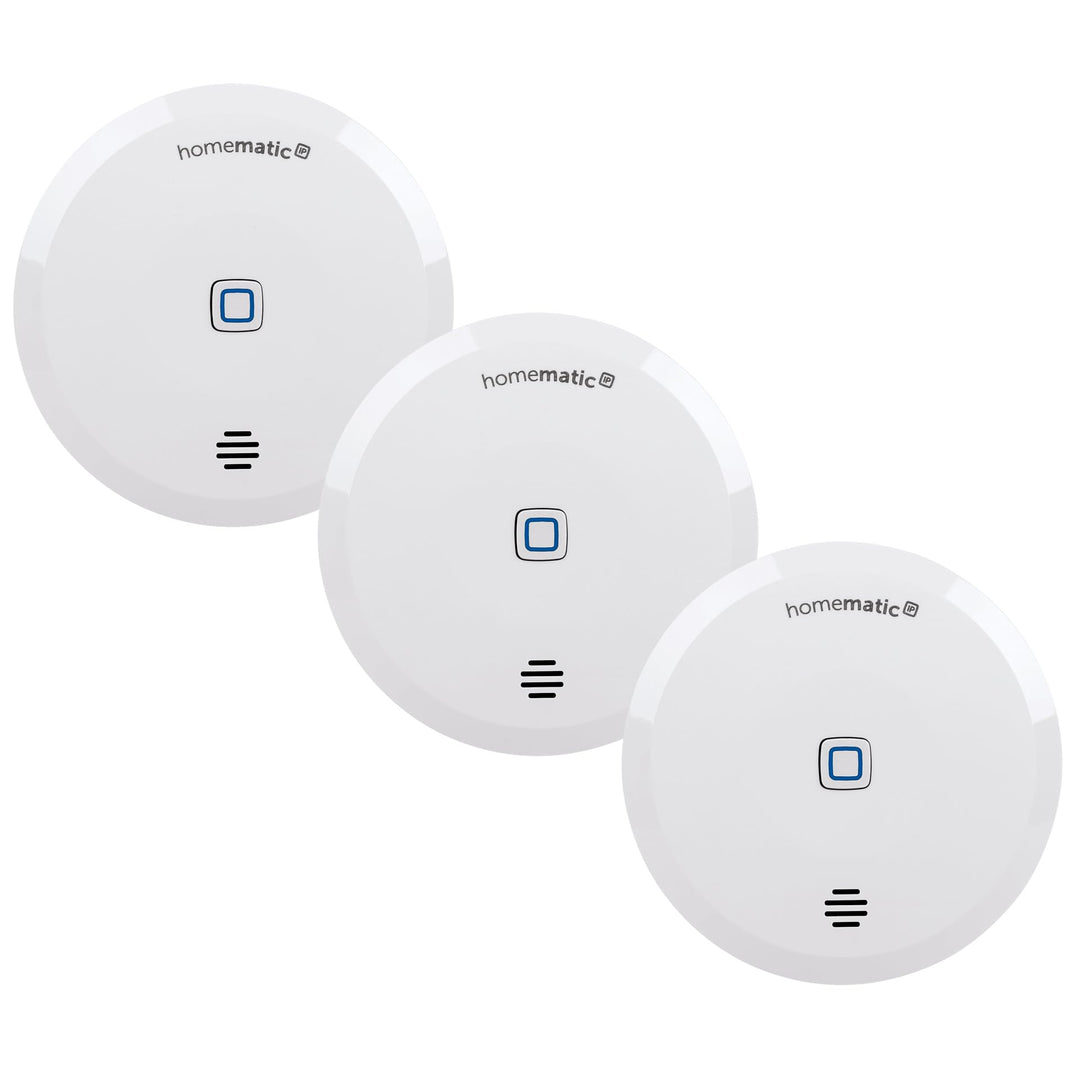 Homematic IP Smart Home 3er-Set Wassersensor, Wassermelder für zuverlässige Alarmierung per Sirene u