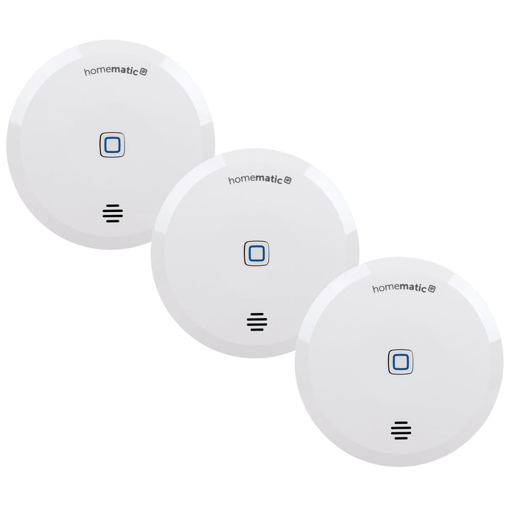 Homematic IP Smart Home 3er-Set Wassersensor, Wassermelder für zuverlässige Alarmierung per Sirene u
