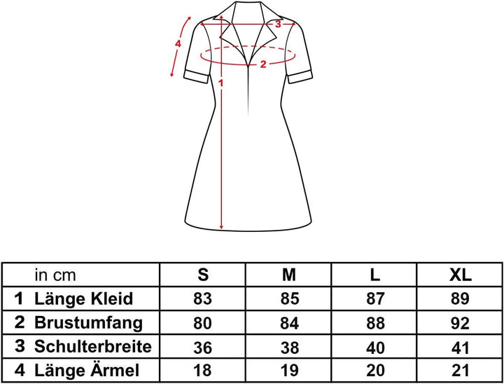 CoolChange Caroline & Max Kostüm für 2 Broke Girls Fans | Diner Uniform mit Schürze | Grössen: S - X
