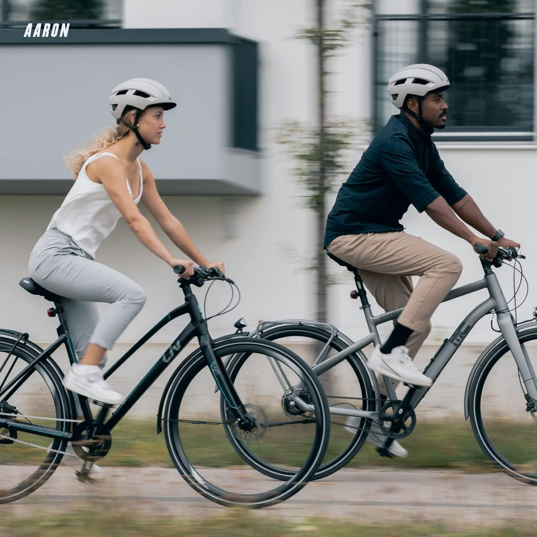 AARON Sport One – Fahrradpumpe für alle Ventile mit Manometer - Standpumpe für Rennrad, E-Bike, Moun