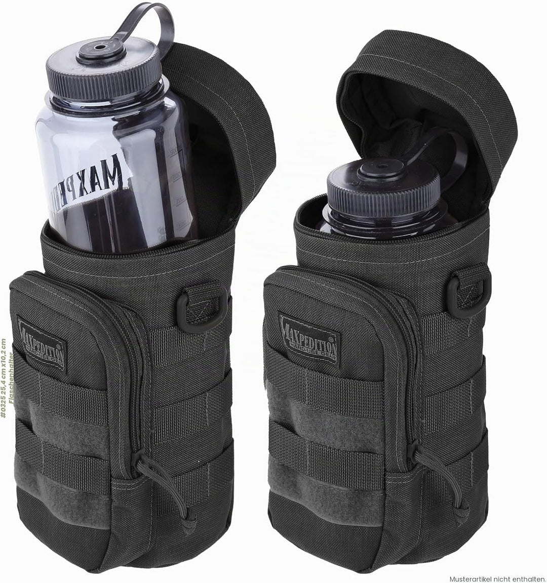 Maxpedition Flaschenhalter Schwarz, Schwarz