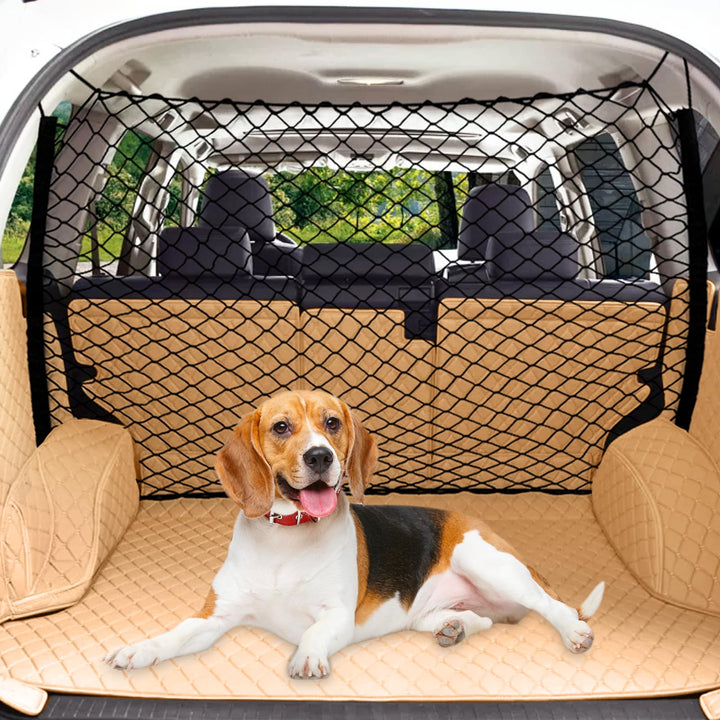120 * 70CM Hunde Auto Netz Hundegitter Auto Hundeschutznetz Auto Hunde-Auto-Trennnetz Haustier-Trenn