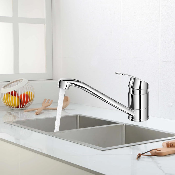 Wasserhahn Küche, Küchenarmatur mit Keramikkartusche, Spültischarmatur, Einhebelmischer 360° Schwenk