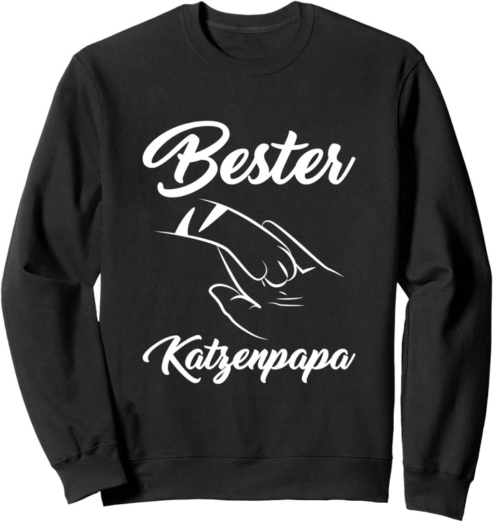 Witzig Katze Herren Katzenpapa Sweatshirt