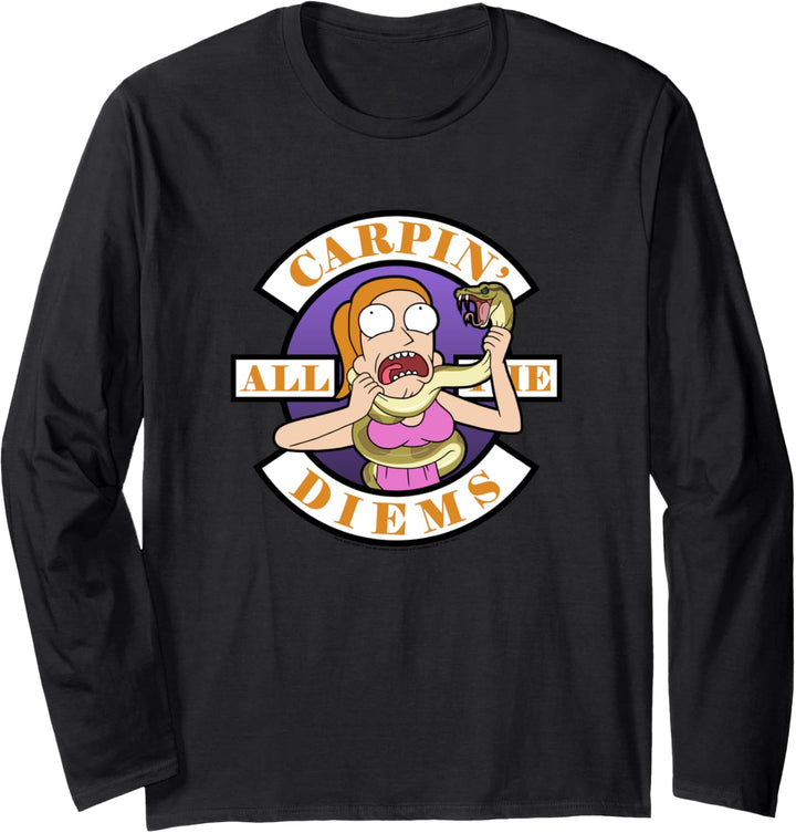 Rick and Morty Carp En All Them Diems Langarmshirt