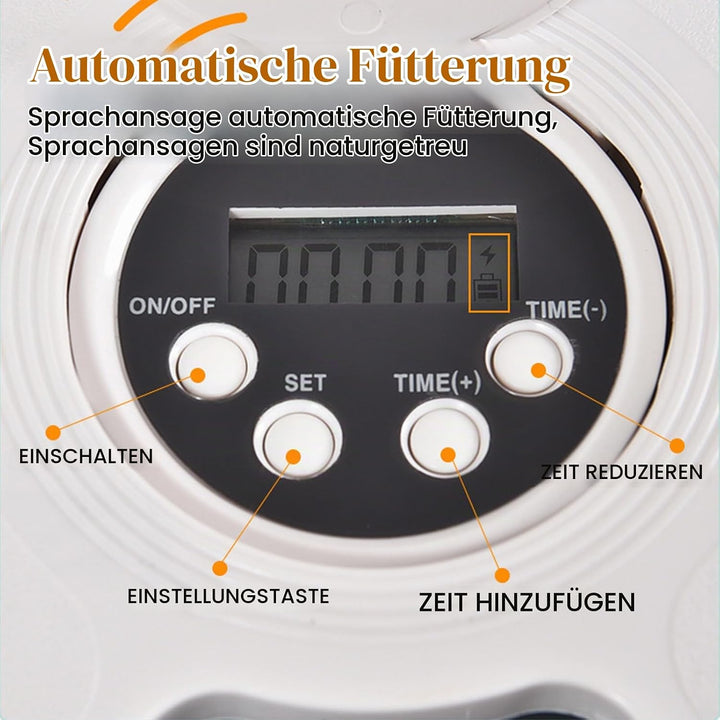 Futterautomat Katze, Futterautomat Katze Nassfutter, Nassfutterautomat für Katzen mit Timer, Katzenf