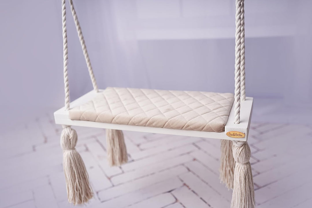 Create for you® - Baby Schaukel Indoor, Grosse Kinderschaukel Holz, Schaukel Baby, Babyschaukel Türr