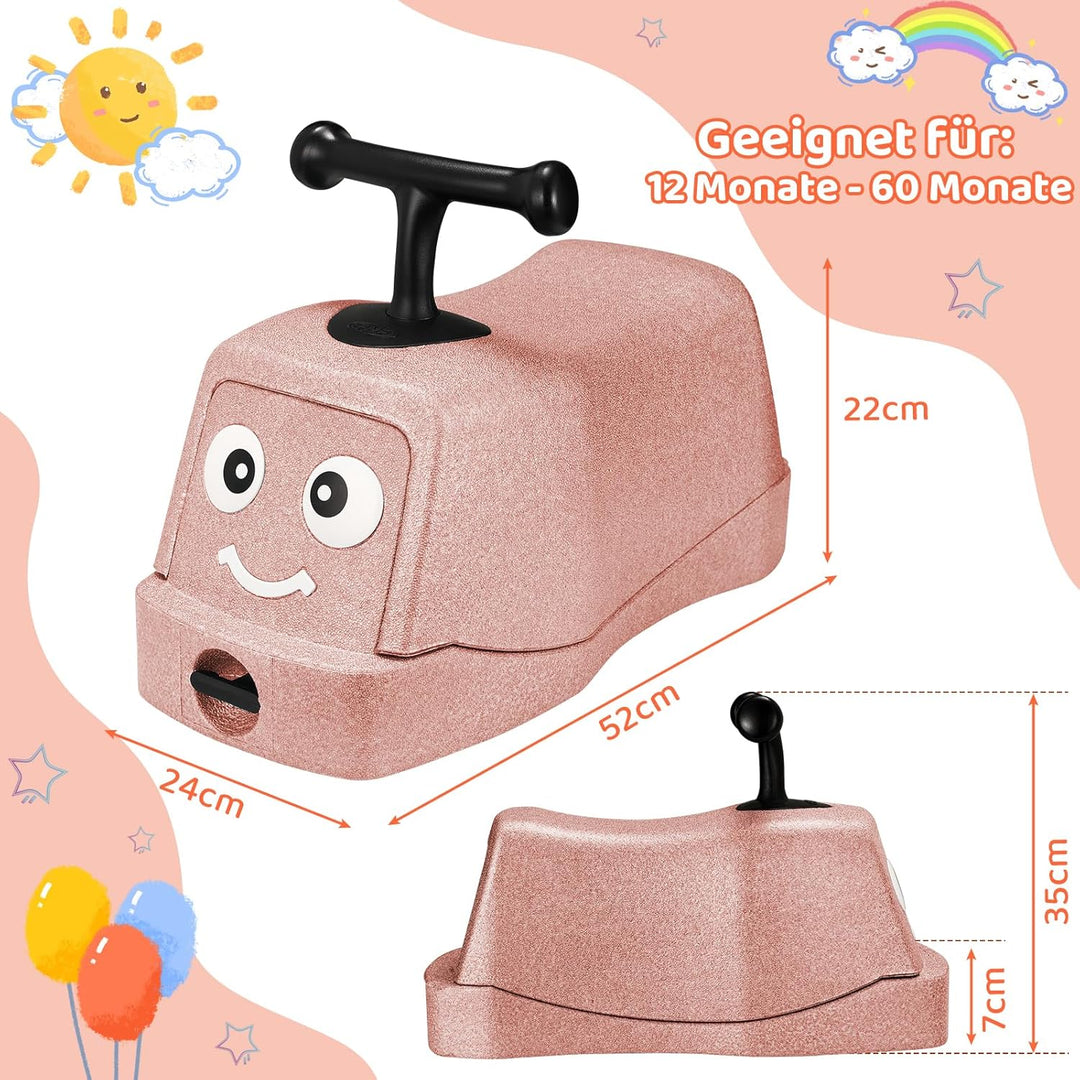 MAMIZO 5 in 1 Rutschauto ab 1 Jahr, Babyrutscher mit 360° Geräuschlose Räder, Babyroller bis 20kg, B