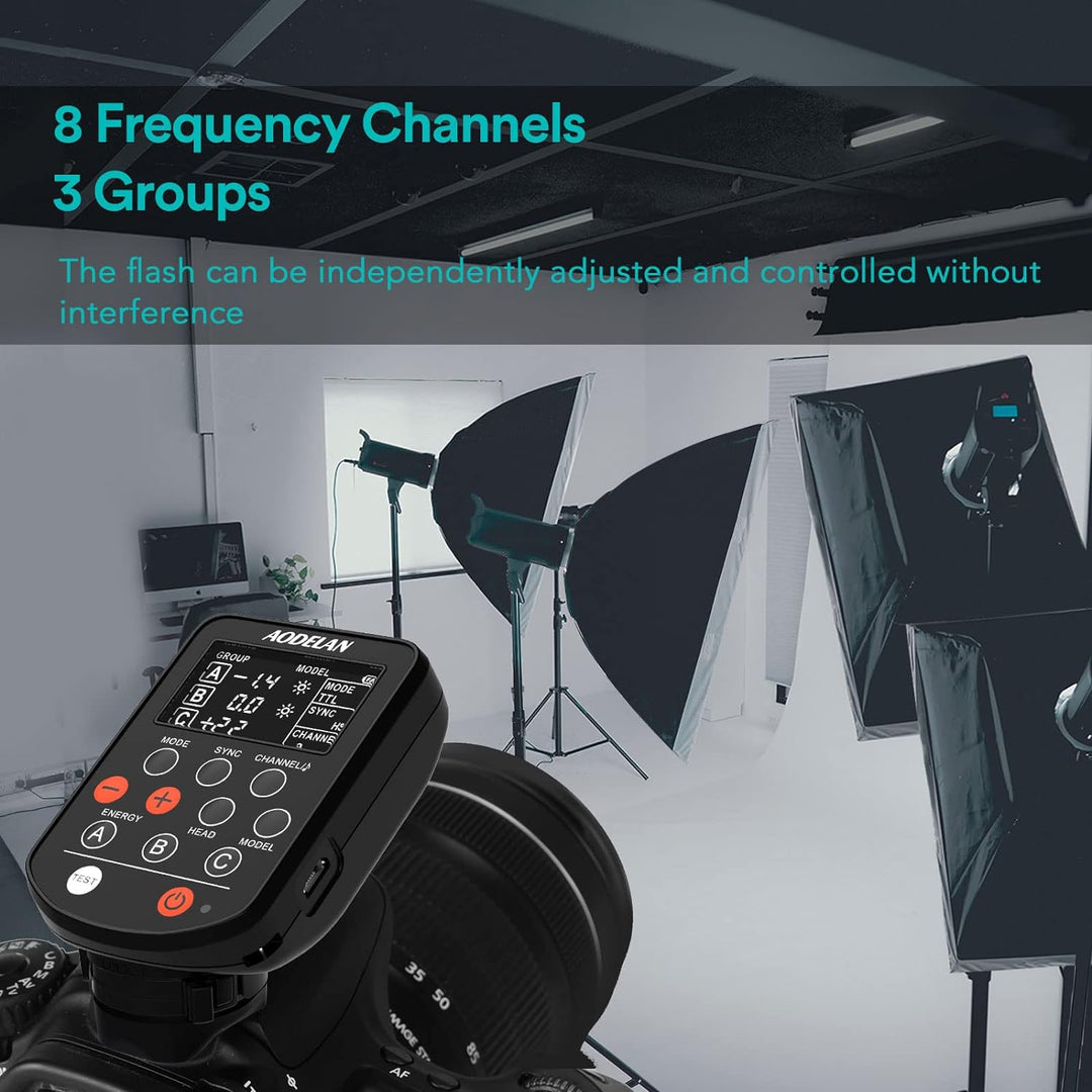 AODELAN TTL HSS 1/8000s Funkblitz-Fernauslöser kompatibel mit Sony Kamera; Ersatz für Profoto Air Re