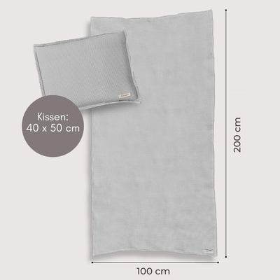 SAUNASOFA® Sauna-Set aus Bio-Baumwolle | Hitzebeständig & waschbar | Made in EU | 1 Sauna-Kissen 40x