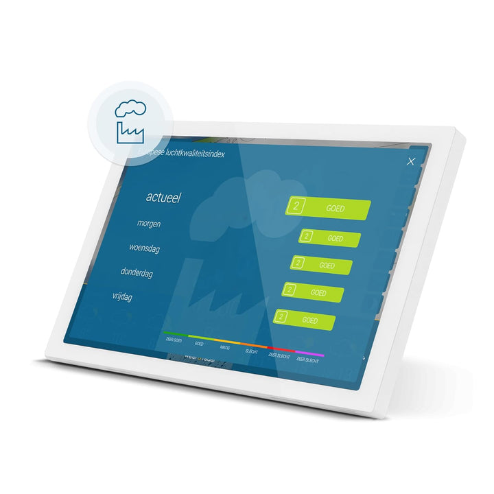 wetteronline home 4 WetterDisplay, WLAN-Wetterstation mit WetterRadar: Wetterfilm auf grossem HD-Far