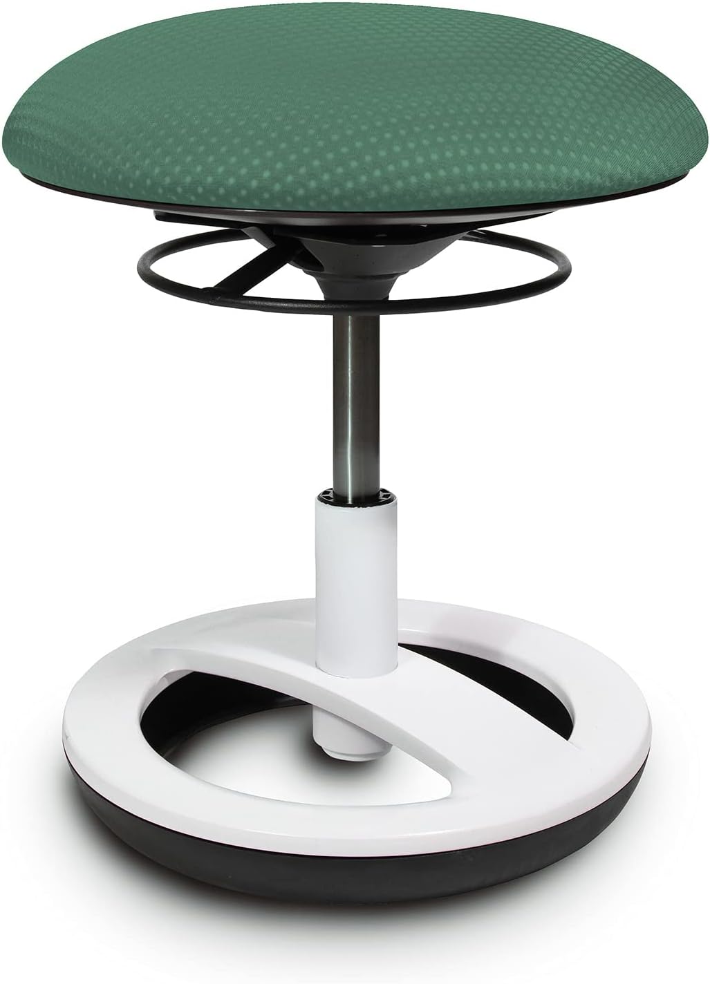 TOPSTAR Sitzhocker Sitness Bobby für Kinder, Standfussring Alu weiss lackiert, Stoff, Mintgrün, Mint