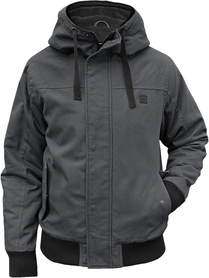 Brandit Winterjacke Grizzly mit Futter Hooded Parka L Anthrazit, L Anthrazit