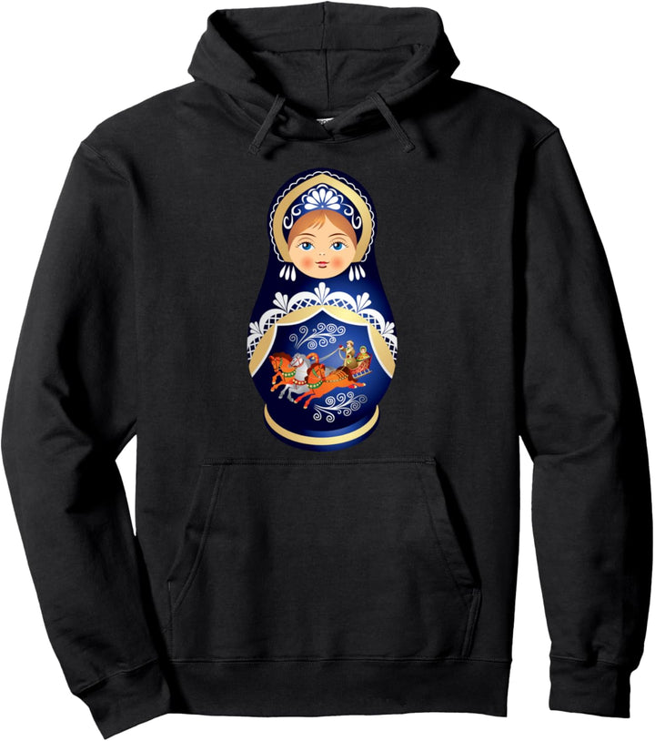 Matrjoschka Matroschka Russische Puppe Mit Kokoshnik Pullover Hoodie