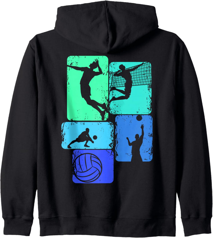 Volleyballer Volleyball Kinder Jungen Männer Kapuzenjacke