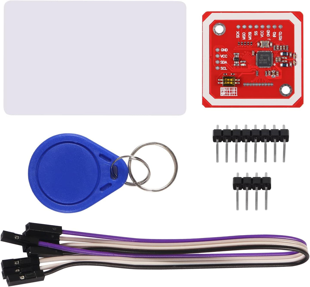 ALMOCN PN532 NFC NXP RFID-Modul V3 Kit Nahfeldkommunikationslesermodul-Kit I2C SPI HSU mit S50 weiss